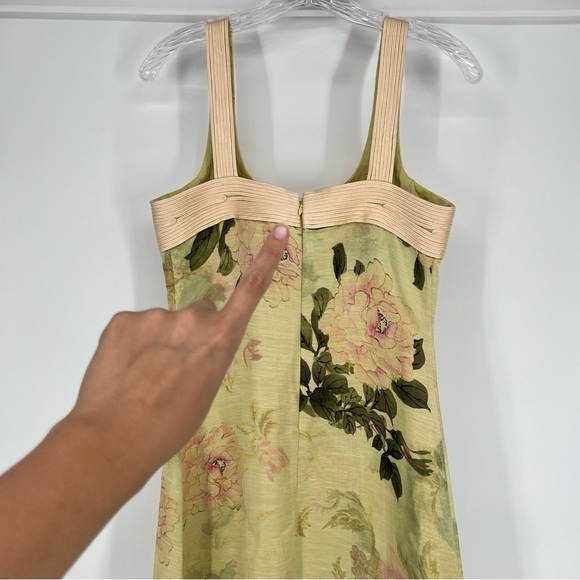 Geisha Designs Formal Sleeveless Floral Cream Romantic Maxi Slip Dress Gown XS - Picture 8 of 11